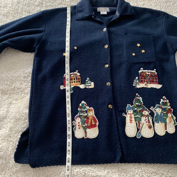 Holiday Fleece Jacket Woman's  size large - Picture 6 of 7